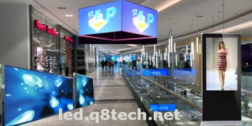 شاشات اعلانات فخمة جميع الأنواع LED LCD