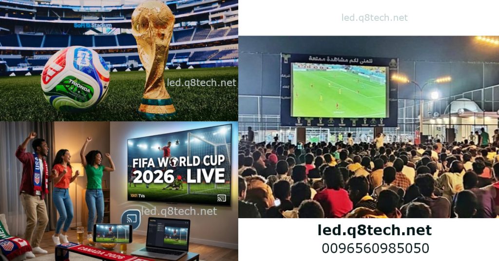 تأجير شاشات عرض كأس العالم 2026 صورة 4K+ مع HDR10+ حلول مثالية 9 تأجير شاشات عرض كأس العالم 2026